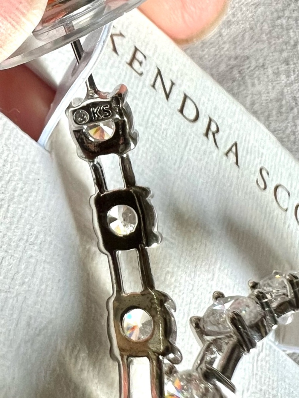 NWT Kendra Scott Lexi Silver Hoop Earrings - Picture 6 of 8